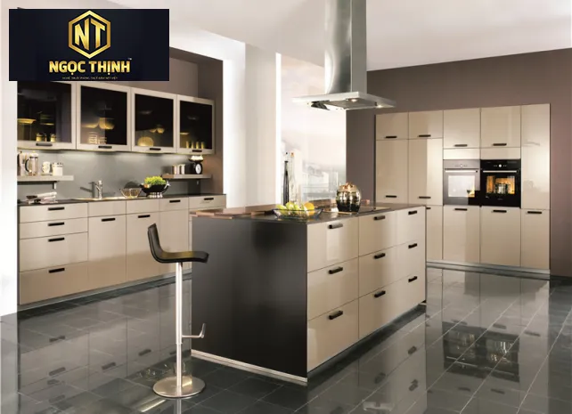 Xưởng Nội Thất Ngọc Thịnh Biên Hòa - Tủ bếp đa năng bằng gỗ công nghiệp MDF - TBNT04